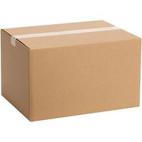 Boîte en carton ondulé robuste, réutilisable, gaufrée, écologique, avec pelliculage brillant et forme d'avion