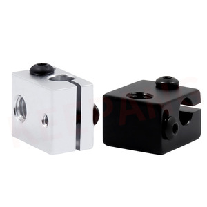 Bloc chauffant en aluminium pour extrudeuse E3D V6 entièrement métallique, traitement par sablage et oxydation, accessoire pour imprimante 3D - Product Image 2