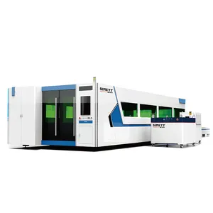 SIMETT vendite calde DF-S serie completo chiuso e doppia piattaforma di taglio Laser macchina per l'utilizzo In varie industrie di trasformazione