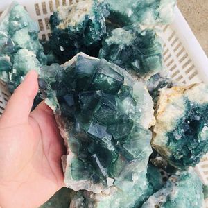 Mẫu Vật Đá Thạch Anh Thô Tự Nhiên Bán Sỉ Cụm Fluorite Xanh Tinh Thể Thô Chữa Bệnh - Product Image 5