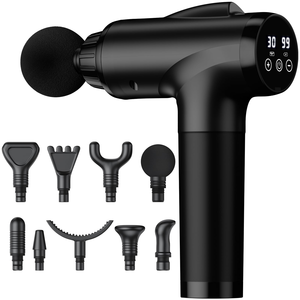 Masseur corporel et facial à moteur sans balais pour physiothérapie, application intelligente pour la santé, pistolet de massage fascial pour la tête - Product Image 1