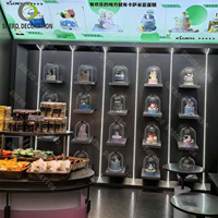 Vitrines de boulangerie personnalisées Comptoirs à desserts en verre et en bois pour pâtisseries Vitrines de qualité supérieure
