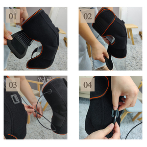 Cinturón de masaje de articulaciones de vibración calentada multifuncional Masajeador relajante de rodilla de compresión caliente inteligente, ideal para rodillas, hombros, codos - Product Image 6