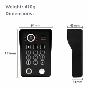 Kit de Intercomunicación Visual con Cámara 1080P, Monitor Táctil de 10 Pulgadas, Estación de Puerta con <span class=keywords><strong>Cable</strong></span> para Viviendas y Apartamentos - Product Image 4