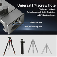 Adaptateur de trépied universel en alliage d'aluminium pour tablette iPad, support réglable de 3,54 à 8,54 pouces, vis 1/4 pouces, broches Arri, montures Arca Dovetail pour iPad