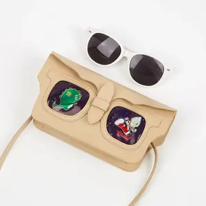 กระเป๋าใส่แว่นกันแดดสำหรับใส่แว่นตาทำจากหนัง PU
