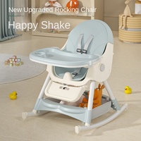 Portable Maison Multifonctionnel Enfants Table À Manger Chaise En Plastique Bébé À Manger Siège Roues De Sécurité pour Un Usage Domestique En Gros
