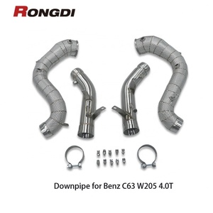 ท่อไอเสียรถยนต์สปอร์ต4.0ตันท่อลด304ตรงสำหรับ Mercedes-Benz AMG C63/C63s W205 - Product Image 1