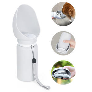 En çok satan katlanabilir seyahat içecek silikon taşınabilir açık köpekler için Pet besleyici dağıtıcı köpek su şişesi yürüyüş - Product Image 4