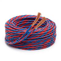 Cable de suspensión para remolque de cobre trenzado multiconductor de 2x2.5, 2x1.5 mm², 14, 16, 18, 20 AWG con aislamiento de PVC y cubierta de TPU