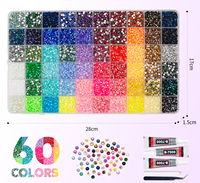 Kit Rhinestone Jelly AB Flatback 3mm, SS6 SS10 SS16 Rhinestone Berkilau untuk Dekorasi DIY Casing Ponsel, Pakaian & Pakaian Tari