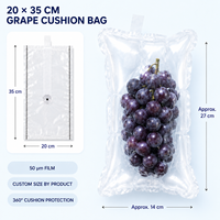 Pochette gonflable pour raisins à texture croquante, aspect juteux, pour présentation en magasin de détail, prête à l'emploi
