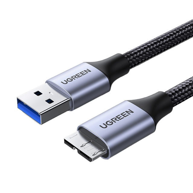 UGREEN Micro USB 3.0 Cable USB 3.0 A To Micro B Cord Nylon Braided External Hard Drive Cable