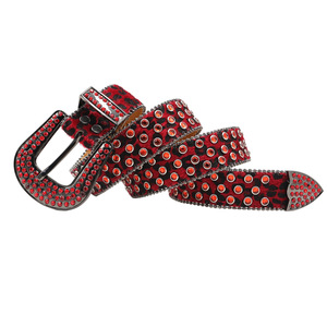 <span class=keywords><strong>Ceinture</strong></span> pour <span class=keywords><strong>homme</strong></span> personnalisée <span class=keywords><strong>BB</strong></span> en strass clouté de cristaux avec boucle en alliage à motif léopard Bling Bling <span class=keywords><strong>Simon</strong></span> Sparkle - Product Image 4