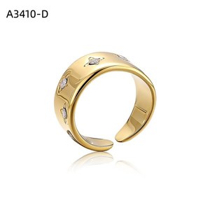 Anillo de Moda Amy Amy A3410, Anillo de Cóctel Chapado en Plata 925, Diseño de Constelación, Circonita Cúbica, para Uso Diario, Regalo - Product Image 2
