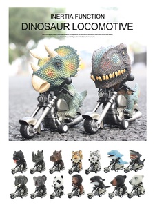 รถของเล่นรูปทรงไดโนเสาร์ทีเร็กซ์ ดีไซน์ใหม่ ของเล่นเด็กแบบรถสัตว์ ขับเคลื่อนด้วยแรงเฉื่อย - Product Image 2