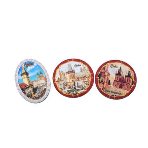 OEM/ODM New Style Custom Rectangle Praha Castle Style Prague Astronomical Clock Czech Souvenir Tin Foil Soft Fridge <strong>Magnet</strong> - Product Image 1