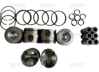 Moteur CRT KUSIMA Factory, piston de 83 mm avec jeu de segments pour Audi VW CRT 3.0 6 cylindres diesel, moteur OE 059107065FJ, qualité OEM