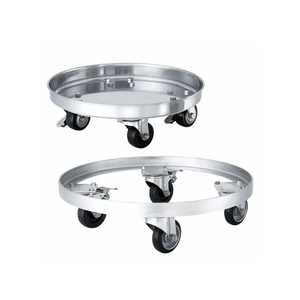 El OEM directo de fábrica acepta la rueda de coche móvil redonda contemporánea del acero inoxidable - Product Image 1