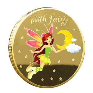 Regalo de Navidad, moneda de Hada de los dientes, intercambio de dientes creativo para niños, moneda de oro conmemorativa, insignia de Metal - Product Image 1