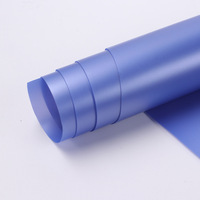 Film plastique PVC mat perlé translucide S014, 0.3mm, pour impression en faux cuir, pour accessoires de papeterie artisanale, traitement supplémentaire
