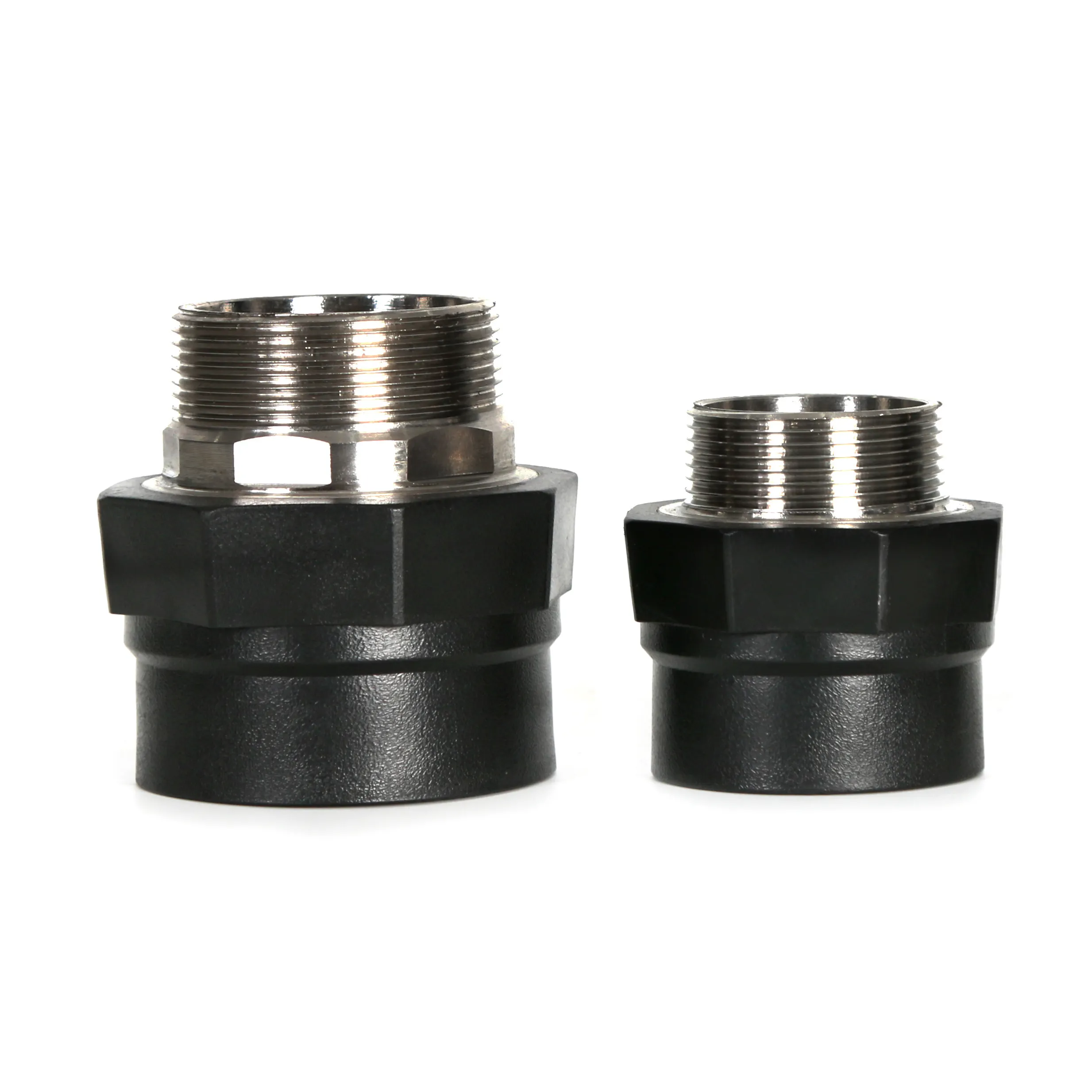 High quality HDPE SDR11 SDR13.6 PE Plastic Male threads Coupling For Water