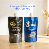 Pochettes à bec verseur personnalisées pour une image de marque professionnelle, sachets souples mats à fond plat pour liquides, solutions d'emballage à faible MOQ