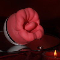 Zungen-Leck-Massagegerät Realistischer Weicher Mund-Saugvibrator Rosen-Nippel-Klitoris-Stimulator Sexspielzeug