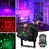 Wuzstar Nouvelle Lampe Stroboscopique Mini Disco du Nouvel An, Activée par le Son, Télécommande, Minuteur, 90 Motifs, LED RGB, Alimentation USB, Éclairage de Fête pour