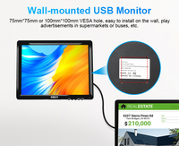 15 17 19 inç Lcd Panel dokunmatik reklam ekranı ahududu pi endüstriyel monitör kamera
