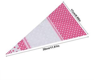 Sacs coniques transparents pour bonbons, sacs triangulaires en plastique, impression colorée, emballage de bonbons personnalisé, scellage thermique sécurisé, vente chaude - Product Image 2