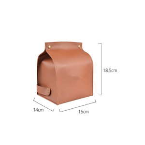 Outdoor camping leather tissue box, hanging tissue box, <b>fun</b> camping tissue cover, household tissue <b>bag</b> - Product Image 3