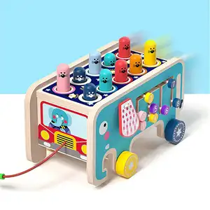 Монтессори деревянный: 6-стронние кубики Монтессори игровой набор деревянного игрушечного автомобиля для детей ясельного возраста, музыкальные инструменты для детей «Человек-паук», Монтессори музыкальные игрушки