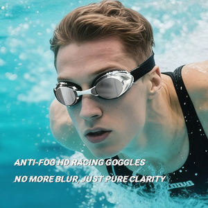 YL1700 Elite Racing Lunettes de natation pour athlètes Joint étanche souple Pont de nez flexible Vision HD Anti-buée Conception rationalisée - Product Image 2