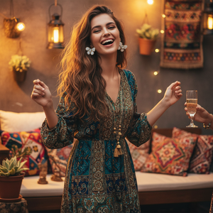 Orecchini a cerchio di prugne messicani all'ingrosso per le donne alla moda in argento gioielli di moda Boho Chic regalo per il suo partito - Product Image 3