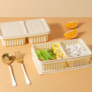Caja desechable Biodegradable <span class=keywords><strong>para</strong></span> hamburguesas, contenedor de embalaje de <span class=keywords><strong>comida</strong></span> rápida, venta al por mayor - Product Image 4