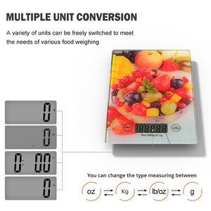 Nhiều Màu sắc mô hình LCD hiển thị <span class=keywords><strong>ABS</strong></span> kính kỹ thuật số hộ gia đình thực phẩm nhà bếp quy mô - Product Image 2