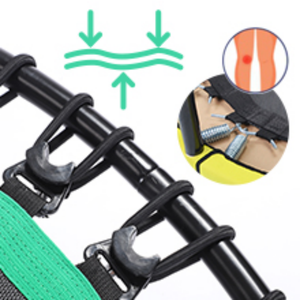 Trampolín de Fitness Plegable y Silencioso CZFIT de 48 Pulgadas con Cuerdas Elásticas de Alta Resistencia de 550 Libras, Forma de U Ajustable, Unisex - Product Image 3