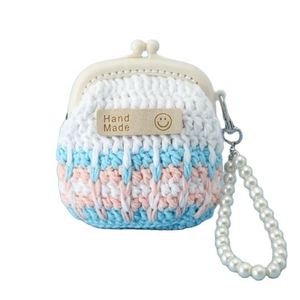 Porte-clés tressé à la main couleur macaron avec chaîne de perles en résine, porte-clés léger et sûr pour affaires, design unique de Noël - Product Image 4