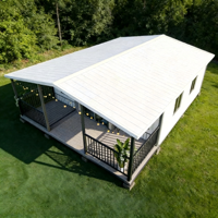 Rumah Kontainer Baja Modular Prefabrikasi Modern 20ft 40ft yang Dapat Diperluas dengan 2 Kamar Tidur dan Kamar Mandi untuk Hunian Keluarga
