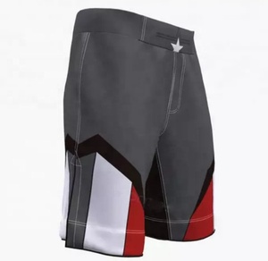 Pantalones cortos MMA de diseño básico impresos personalizados, ropa de lucha en blanco para artes marciales - Product Image 6