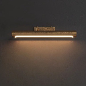 Lampe murale d'art LED dorée moderne, luminaire mural <span class=keywords><strong>de</strong></span> luxe <span class=keywords><strong>pour</strong></span> salon, hôtel, <span class=keywords><strong>salle</strong></span> <span class=keywords><strong>de</strong></span> <span class=keywords><strong>bain</strong></span>, corps en laiton, <span class=keywords><strong>miroir</strong></span> <span class=keywords><strong>de</strong></span> courtoisie, <span class=keywords><strong>applique</strong></span> murale - Product Image 1