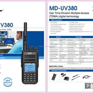 For MD UV-380 10W AES DMR Analog Mobile for VHF UHF <b>Walkie</b> <b>Talkie</b> TDMA Long Range Two Way Radios - Product Image 6