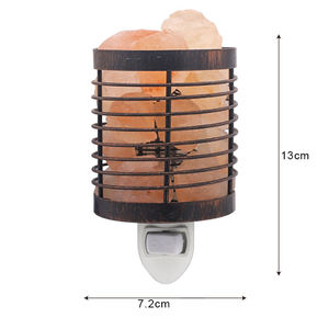 Factory Custom Logo Himalayan Pink Salt Lamp Warmer Metal Basket Night <b>Light</b> <b>Wall</b> <b>Mount</b> <b>Plug</b> Aroma Burner - Product Image 3