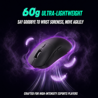 352 Mouse Nirkabel Ergonomis Portabel Klik Senyap Mode Ganda 2.4G BT 1600DPI Dapat Diisi Ulang 300MAh Ringan untuk PC Belajar Kantor