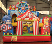 Alliance Châteaux de saut gonflables à grande roue bon marché Maison de videur énorme Combo de videurs gonflables