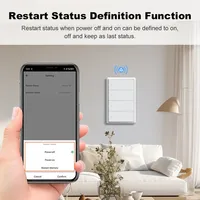 Interruttore a parete intelligente Matter WiFi 1 2 3 4 Gang con cavo neutro, pulsante per l'accensione delle luci, compatibile con il controllo tramite app HomeKit