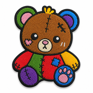 Parches de oso termoadhesivos fiables, parches de oso de chenilla, parches de dibujos animados termoadhesivos, bordados - Product Image 5