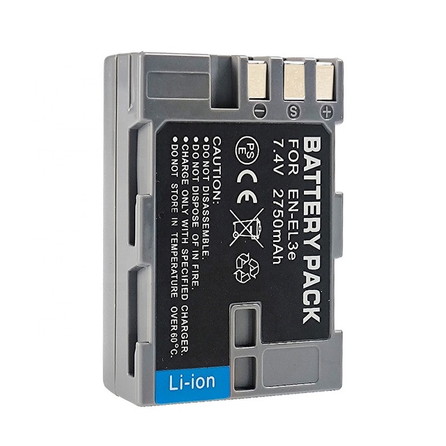 NEW Battery for Nikon EN-EL3e for D50 D70 D70s D80 D90 D100 D200 D300s D700 D700 D300 D80 D200 D50 7.4V 2750mAh