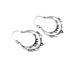 2020 New Trendy Vintage 925 Sterling <b>Silver</b> Women's Hoop <b>Earring</b> <b>Small</b> Geometric Alloy Design with Gold Plating - Product Image 2